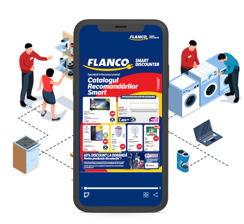 Flanco's digital catalogue featuring offers for home appliances and electronics